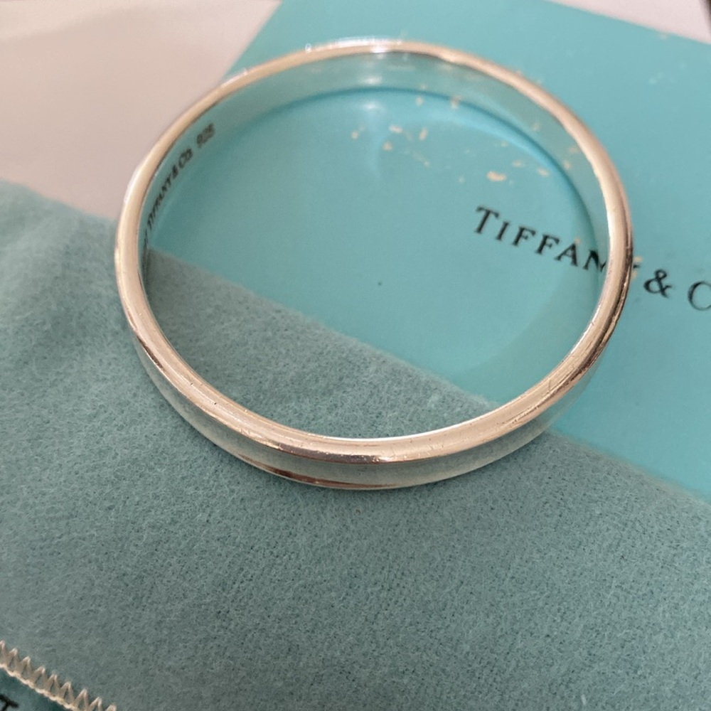 Tiffany sterling bangle bracelet - Picture 4 of 16